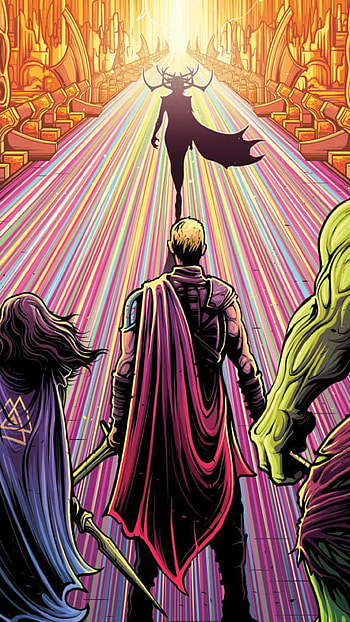 Marvel Comics, Hela, Hulk, Ragnarok HD phone wallpaper