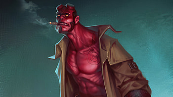 Hellboy Fanart, hellboy, superheroes, artwork, artstation, digital-art, artist, artstation HD wallpaper