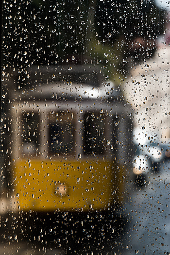 Rain, Drops, Transparent, Macro, Wet, Blur, Smooth, Glass HD phone wallpaper