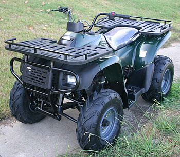 atv, small, green, gun-rack HD wallpaper