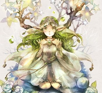 Sweet Fairy, blue, cute, long hair, dress, beauty, lady, abstract, fantasy girl, female, wings, white, art, soft, beautiful, woman, fairy, fantasy, pretty, green hair, flowers, lovely HD wallpaper