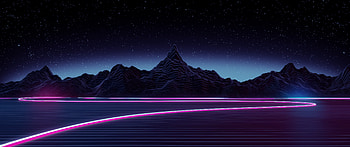 Neon Highway Digital Art, neon, digital-art, artist, deviantart HD wallpaper