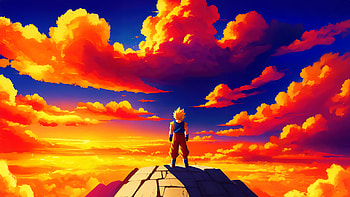 Dragon Ball Z Epic Sunset - Ultra, Dragon Ball Z HD wallpaper