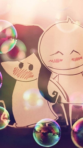 Couple Cartoon, Cute Couple, Sketch HD phone wallpaper