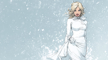 Emma Frost Comic – Elegant White Attire Spotlight, Comic, Emma Frost HD wallpaper