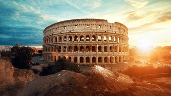 Rome Colosseum Italy HD wallpaper