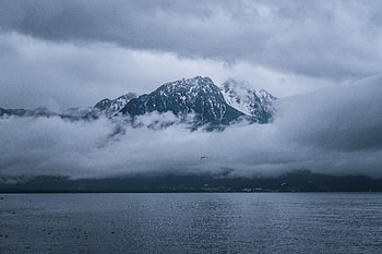 Nature, Mountains, Clouds, Lake, Shore, Bank HD wallpaper