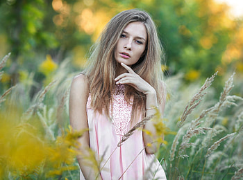 Lovely Girl, face, model, blond, woman HD wallpaper