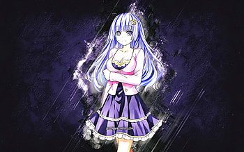 Miku Izayoi, Date A Live, blue stone background, anime characters, Miku Izayoi character, Date A Live characters, Izayoi Miku HD wallpaper
