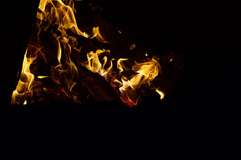 Dark, Fire, Bonfire, Night, Flame HD wallpaper