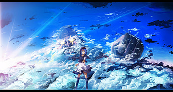 The of Blue Clouds Touhou Anime Skyscapes Kumoi Ichirin . HD wallpaper