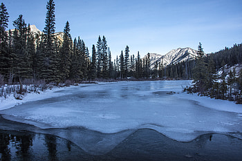 Landscape, Winter, Nature, Ice, Mountain, Lake HD wallpaper