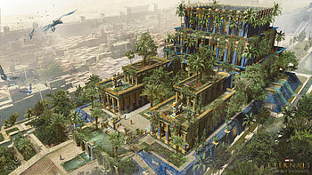 Marvel's Eternals, Hanging Gardens of Babylon HD wallpaper
