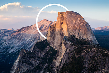 Abstract Mountains Circle, mountains, nature, circle, abstract, behance HD wallpaper