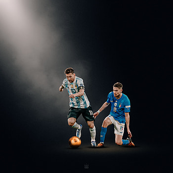Messi pasa a jorginho, football, italia, argentina, Soccer, GOAT, finalissima, football, WorldCup, D10S HD phone wallpaper