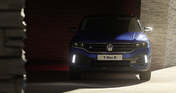 Blue, Volkswagen T-Roc R, front HD wallpaper