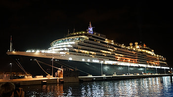 Med Queen cruise ship, Alanya properties, Coastal paradise, Turkish voyage HD wallpaper