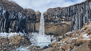 Svartifoss Majesty: Stunning Nature Waterfall, nature, Svartifoss HD wallpaper