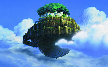 laputa castle in the sky retina imac HD wallpaper
