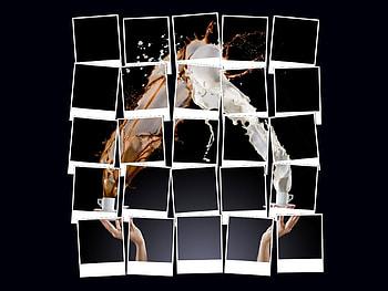 Coffee Splash, coffee, milk, graphy, polaroid HD wallpaper