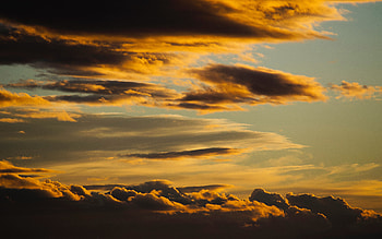 Nature, Sunset, Twilight, Clouds, Dark, Dusk, Backlit, Highlighted HD wallpaper