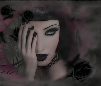 Black Beauty, manipulation, beautiful, woman, beauty, female HD wallpaper