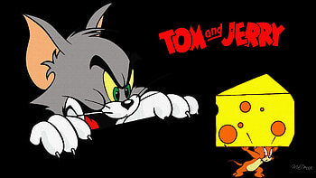 Simple Tom and Jerry, firefox persona, comic, chase, cat, cheese, jerry, mouse, funny, angry, tom HD wallpaper
