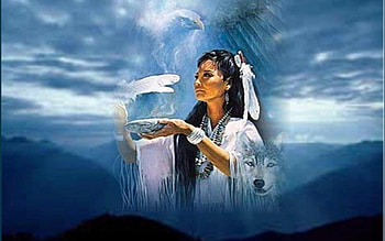 INDIAN SPIRIT, INDIAN, SPIRIT, CLOUDS, FANTASY HD wallpaper