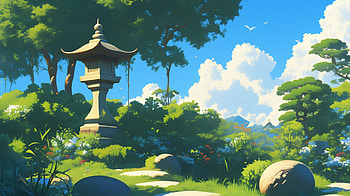 Serene Anime Landscape : Nature Unleashed, Anime, anime landscape, nature HD wallpaper