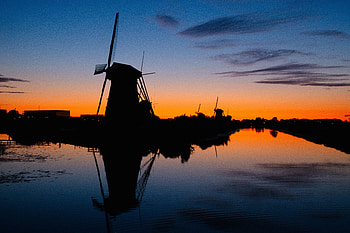 Rivers, Sunset, Dark, Silhouette, Meltsin, Meltsina HD wallpaper
