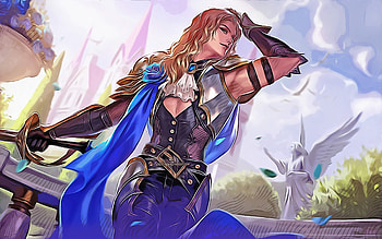 Lancelot, , vector art, Mobile Legends Bang Bang, creative, Mobile Legends, artwork, Lancelot Mobile Legends HD wallpaper