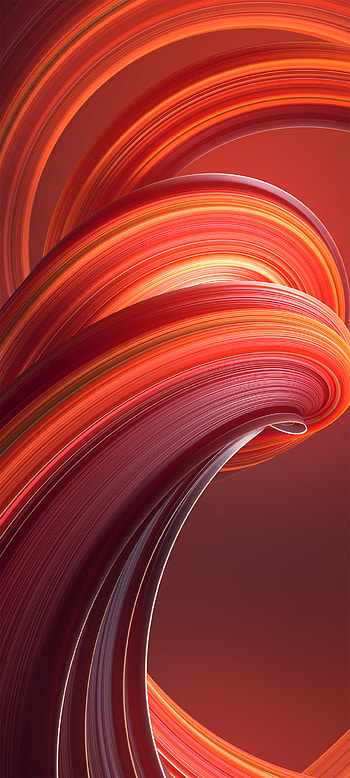 Swirls, orange, magenta HD phone wallpaper