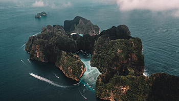 Top View, view, nature, Top, water HD wallpaper