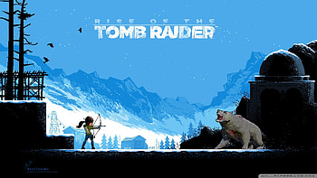 Tomb Raider, Rise Of The Tomb Raider, Pixel Art, Video Games HD wallpaper