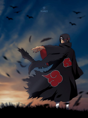 ITACHI UCHIHA, cloud, sky, aakatsuki, axr, itachiuchiha, anime HD phone wallpaper