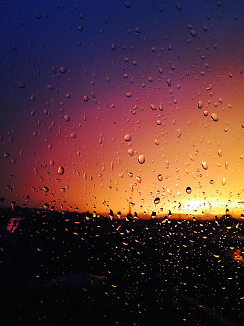 Rain, Drops, Macro, Shine, Light, Blur, Smooth, Moisture, Glass HD phone wallpaper