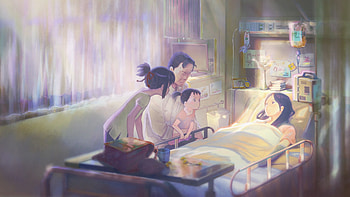 Makoto Shinkai, Kimi no Na wa, Anime masterpiece, Hospital scene HD wallpaper