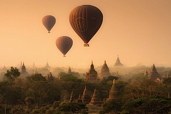 Bagan , backgrounds, Myanmar travel, Breathtaking views HD wallpaper