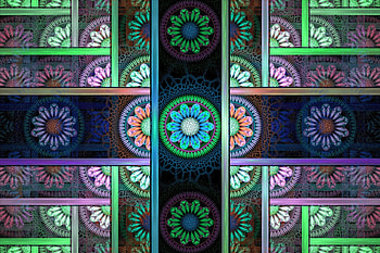 Flower Abstract Background, abstract, flowers, artist, art HD wallpaper