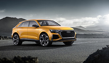 Audi Q8, yellow, compact suv HD wallpaper