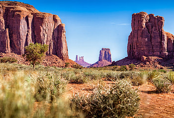 Monument Valley, Shifting plans, Majestic landscapes, Surprises of nature HD wallpaper