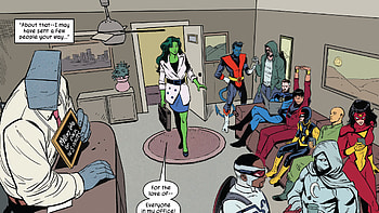 She-Hulk (2022), Wong (Marvel Comics), Jessica Drew (Marvel Comics), Moon Knight, Sam Wilson, Nightcrawler (Marvel Comics), Comic, She-Hulk HD wallpaper