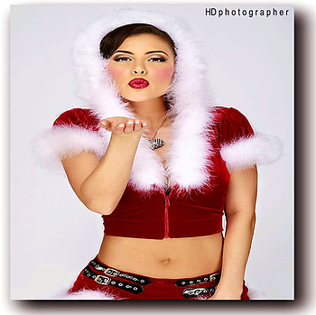 BEAUTIFUL SANTA.., coustome, white, holiday, red, pretty face HD wallpaper