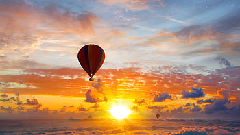 Air Balloons Cloudland , air-balloon, clouds, graphy HD wallpaper