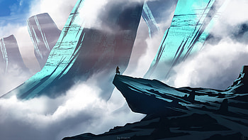 Up To The Hill , artist, artwork, digital-art, artstation HD wallpaper