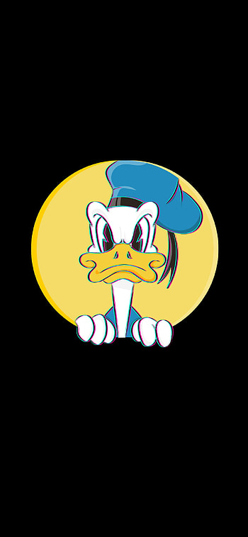 Donald, artist, ilustration, toons, character, logo, minimalist, disneyfanart, art, disneyplus, cartoon, fanart, angry, characterdesign, toon, ilustrator, black.background, mickeymouse, disney, donaldduck, disneyworld, comic, fun, disneyfan HD phone wallpaper