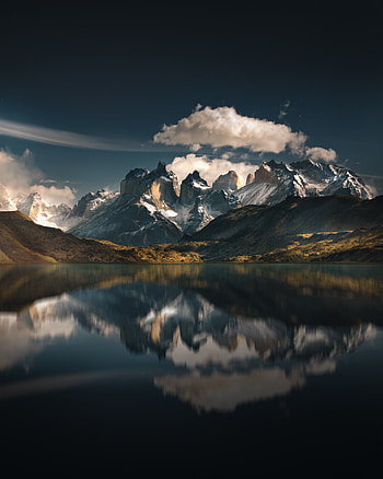 Nature, Mountains, Lake, Reflection, National Park, Chile, Torres Del Paine, Torres Del Pine HD phone wallpaper