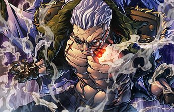 One piece, smoker, artwork HD wallpaper