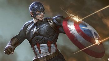 Arts Captain America, captain-america, superheroes, artwork, deviantart HD wallpaper