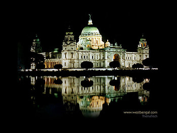victoria memorial, white, black, kolkata, monument, awsome, dark HD wallpaper